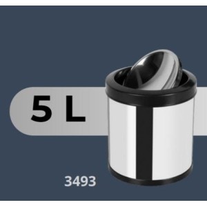 CESTO P/LIXO BASCULANTE ACO INOX 5 LTS 3493 VIEL