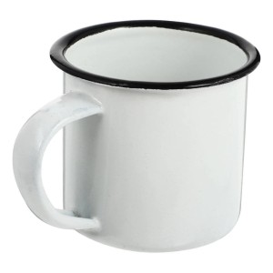 CANECA CHA ESMALTADA BCA 350ML 14221 INGA