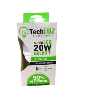 LAMPADA LED BULBO 20W 6.500K BIV E27