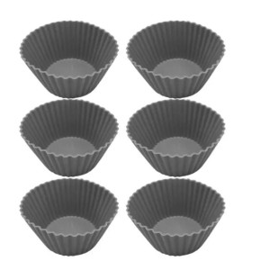 FORMA SILICONE CUPCAKE REDONDA C/6- 7,5X3CM 193246 TIJUCAS