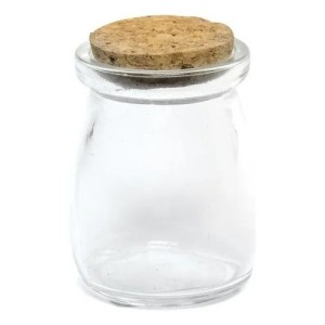 POTE DE VIDRO C/ROLHA 100 ML 5X7,5 CM 194360 TIJUCAS