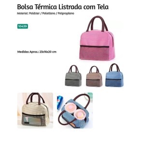 BOLSA TERMICA LISTRADA C/BOLSO 10439 KEHOME