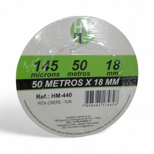 FITA CREPE ADESIVA 50MTSX18MM HM440
