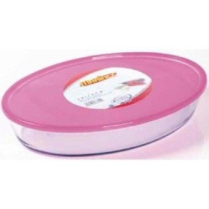 ASSADEIRA VIDRO OVAL 2,4LTS 634525 C/TAMPA NADIR