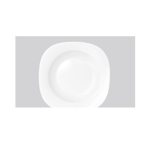 PRATO FUNDO TEMPERADO QUAD 21CM 5846 CX/24 NADIR