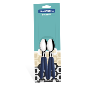 COLHER IPANEMA CHA 23367/010 AZUL C/12 TRAMONTINA