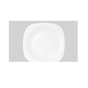 PRATO RASO TEMPERADO QUAD 27CM 5546 CX/12 NADIR