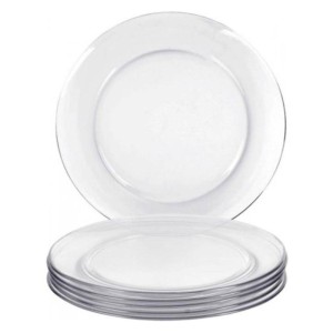 PRATO VIDRO RASO ASTRAL 22,6CM 400.0002 CX 24 MARINEX