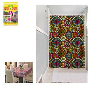 CORTINA BOX + TOALHA 610 PLAST LEO