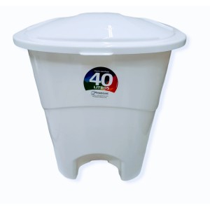 LIXEIRA C/PEDAL 40 LTS BRANCA 485 PARAMOUNT