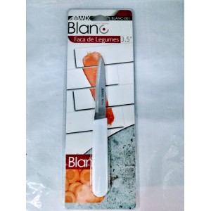 FACA LEGUMES METAL BLANC-001 CABO BCO ELEGANTEC