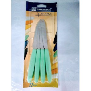 FACA IPANEMA SOBREMESA 23364/023 VERDE C/12 TRAMONTINA