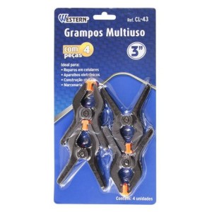 GRAMPO NYLON MULTIUSO 3' 4 PCS CL-43 WESTERN