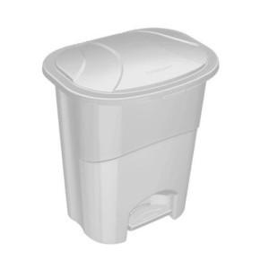 LIXEIRA C/PEDAL 10 LTS BRANCA 479 PARAMOUNT