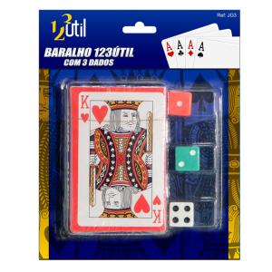 BARALHO C/ 3 DADOS JG3