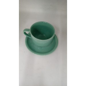 XICARA CHA PORCELANA VERDE C/PIRES 704 RR