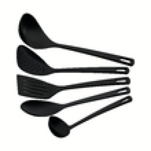 KIT UTENSILIOS 25099/004 NYLON PRETO 5PCS