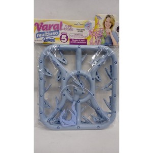 VARAL C/24 PRENDEDORES QUAD 0617 TAM. 5 PLASBRINK