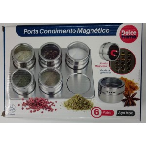 PORTA CONDIMENTO INOX IMA 06PCS D0571 DOLCE HOME
