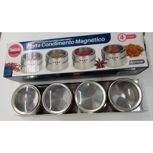 PORTA CONDIMENTO INOX IMA 04PCS D0570 DOLCE HOME