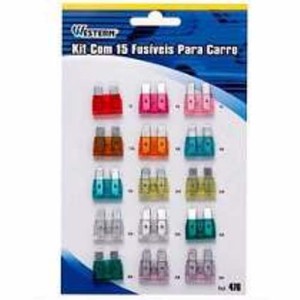 FUSIVEIS PARA CARRO 15 PCS 476 WESTERN