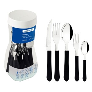 FAQUEIRO 20 PCS LEME PRETO 23198/018 TRAMONTINA