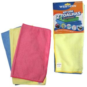 TOALHA MICROFIBRA 30X35CM 2 PCS CAR24 WESTERN