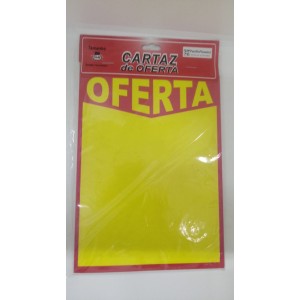CARTAZ OFERTA 15X20 C/ SOLAPA PACIFIC