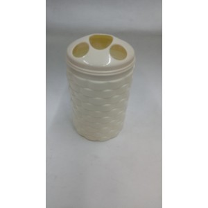 PORTA ESCOVA RATTAN 500ML 470577 PLASDURAN
