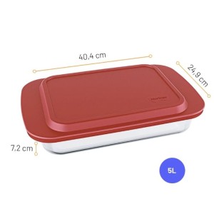 LASANHEIRA VIDRO 5 LTS 653826 MARINEX