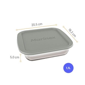 ASSADEIRA QUADRADA 1,1 LT C/TAMPA 622125 NADIR