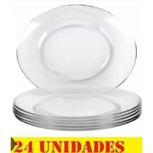 PRATO VIDRO RASO ASTRAL 26CM 400.0003 CX 24 MARINEX