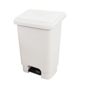 LIXEIRA 50 LTS C/PEDAL LX50BR BRANCA DMT