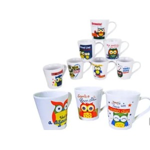 CANECA TULIPA 250ML REF.21 CORUJA  RR PORCELANA