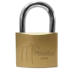 CADEADO 21MM MZ-21601 DOURADO MONALIZA
