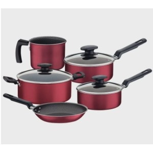 JOGO PANELA 5PCS LORETO VERMELHO 20399/782 ANTIADERENTE TRAMONTINA