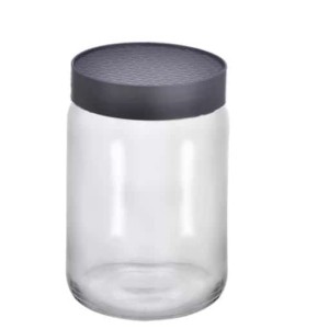 POTE VIDRO LISO TAMPA PLAST. 1200 ML 0004 GN