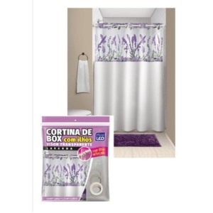 CORTINA BOX REFORCADA VINIL TRANSP 640S ILHOS LEO