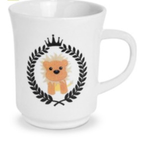 CANECA AMERICANA BRANCA INFANTIL REF-27 HR PORCELANAS