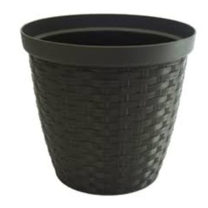 VASO PTO RED. RATTAN PLAST 815 14,5LTS PLASNEW