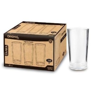 COPO SAFIRA 330ML GL7307 (JG 6 PCS) ORIGINAL LI
