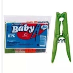 PRENDEDOR 12 PLASTICO BABY REF 0161 DPG