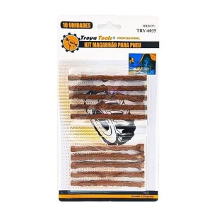 REFIL PARA REPAROS PNEU C/10 PCS TRY-6035 AKASH