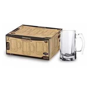 CANECA CHOPP CRYSTAL 340ML GL7211 (JG 6 PCS) ORIGINAL LINE