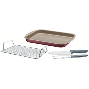 KIT PARA ASSAR 4 PCS VERMELHO 27899/029 TRAMONTINA