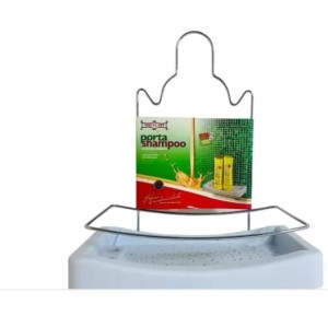 PORTA SHAMPOO CR CL BRANCO 348-4 NIQUELPLAST