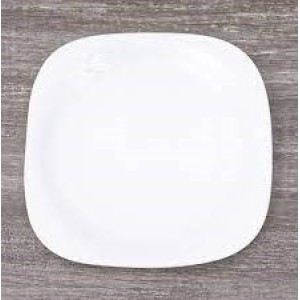 PRATO S/MESA TEMPERADO QUAD 19CM 5346 CX/24 NADIR