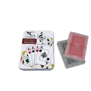 BARALHO PLAST 02 PCS CRS-2710 CAERUS