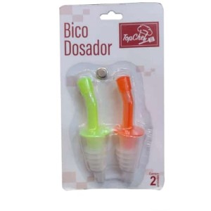 BICO DOSADOR 2 PCS 9,5X3CM PLAST TRC7456 TOPRIO