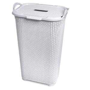 CESTO RATTAN C/T BASCULANTE BCO 25795 ARQPLAS